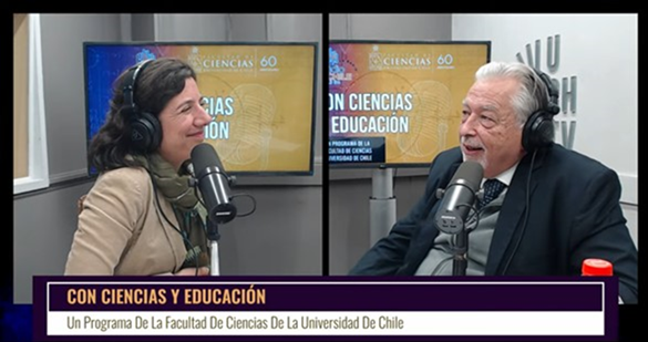 Dr. Raúl Morales, Decano converso con Aisén Etcheverry, Ministra de Ciencia, Tecnología, Conocimiento e Innovación